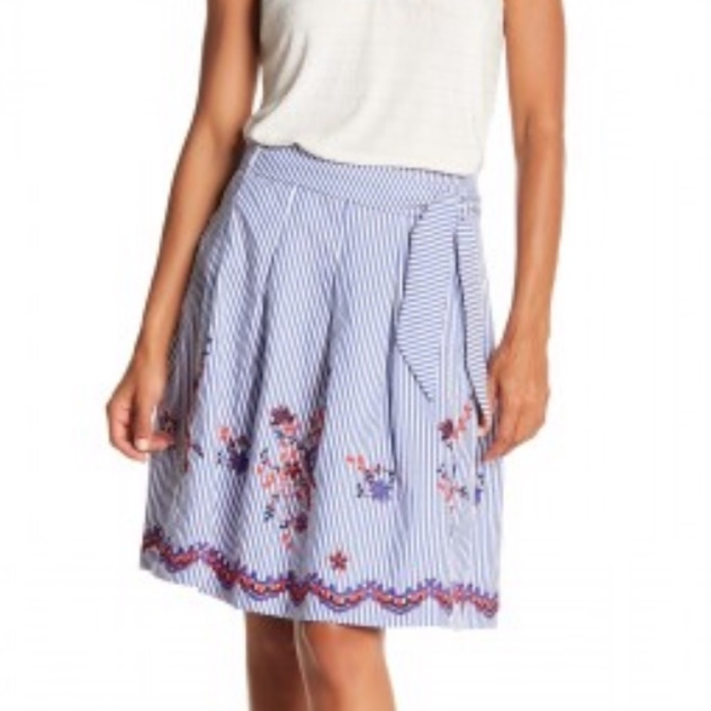 Nine West Modern Escape Striped Skirt size 8